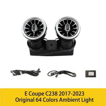 Upgrade LED Turbine Nozzle Ambient Light for Mercedes Benz W213/W205/X253/W222/W223/W206 C/E/GLC/S-Class Air Vents