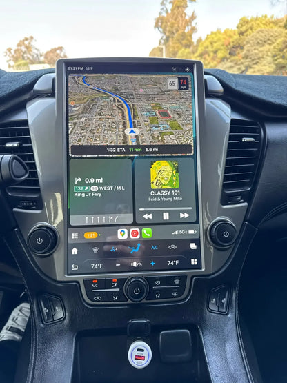 14.4 Inch Vertical 2K Screen For GMC Yukon / Chevroler Tahoe Suburban2014-2020 Car Android 13 Radio Head unit Multimedia Carplay