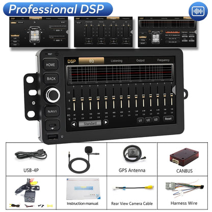 Topdisplay 8-Core QLED Radio Upgrade For Chevy Chevrolet Silverado SSR Tahoe 2003-2006 GMC Yukon 2003-2006 Hummer H2 2003-2007
