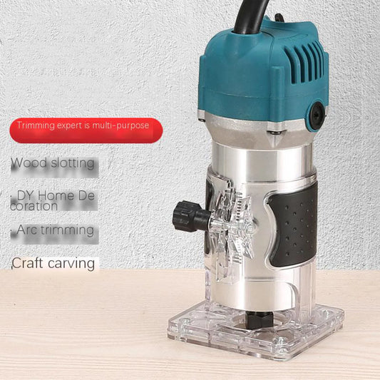 Electric woodworking trimmer 110V slotting machine woodworking engraving machine opening machine electric tools power tools