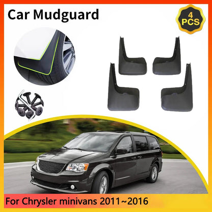 For Chrysler minivans 2011~2016 2012 RT MK5 Dodge Grand Caravan Car Mudguards Mudflap Mudguard Splash Guards Mud Flaps Fender