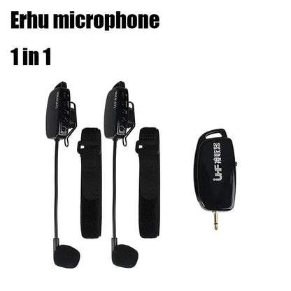 UHF 2.4G Professional Wireless Instrument Microphone for Saxophone Trumpet Sax Wireless Receiver Transmitter 50M Range Plug