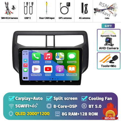Android 14 Carplay Auto 2K Screen Car Radio BT Multimedia Player For Toyota Rush 2017 - 2020 Autoradio GPS Stereo 2din Head Unit