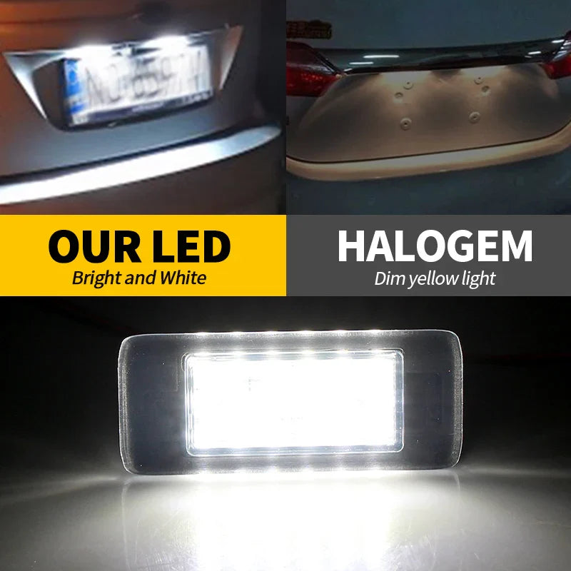 2PCS LED License Number Plate Lights Canbus White For GMC Yukon / Yukon XL 2015 2016 2017 2018 2019 2020 OEM:GM13590043