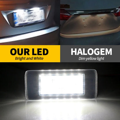 2PCS LED License Number Plate Lights Canbus White For GMC Yukon / Yukon XL 2015 2016 2017 2018 2019 2020 OEM:GM13590043