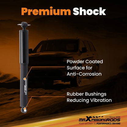 6" Rear Drop Shock Absorbers For Chevrolet GMC C1500 1988-1998 2WD Twin-tube