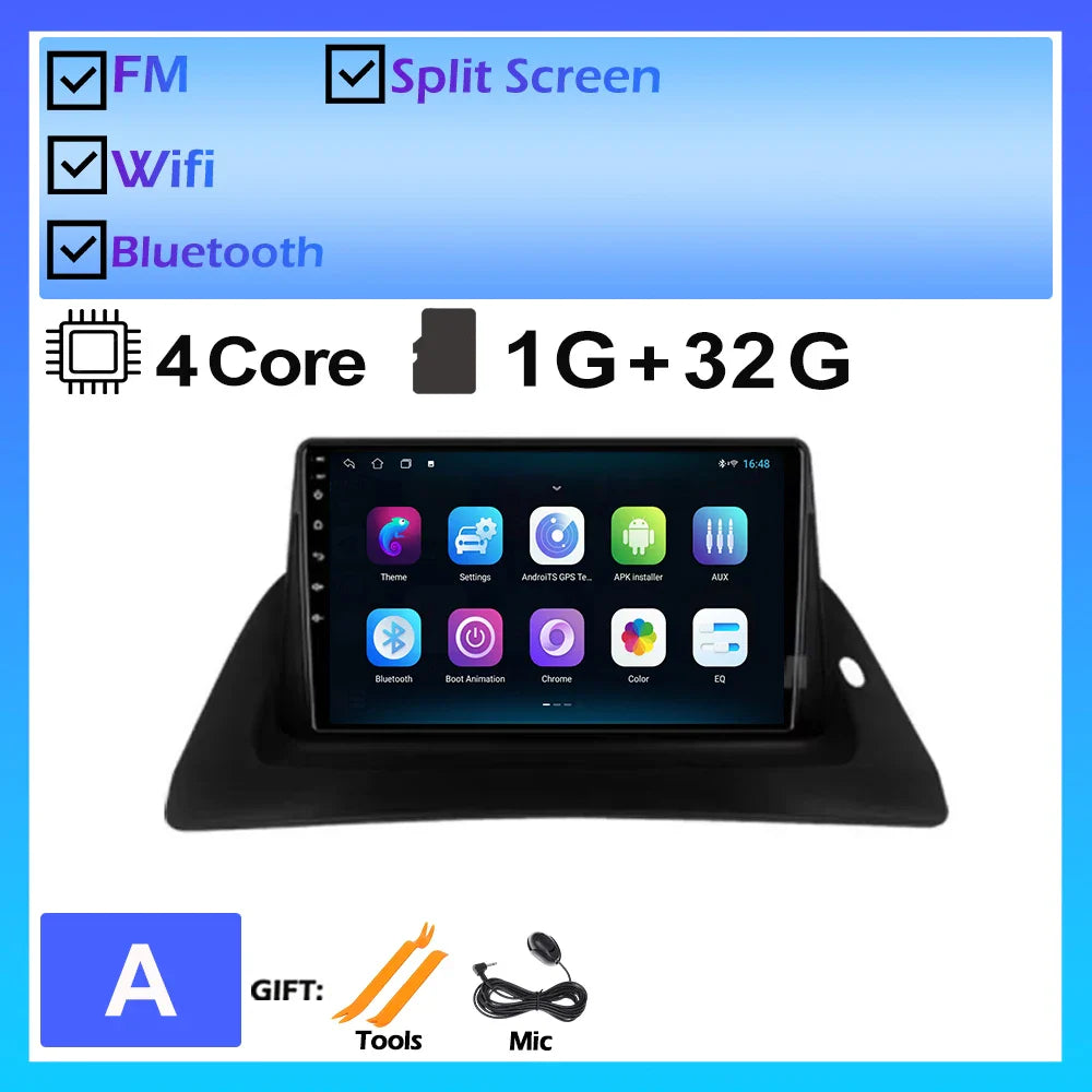 For Renault Kangoo 2015 2016 2017 2018 Android OS Car Multimedia GPS Player DSP Wireless Carplay Auto Stereo Car Radio DVD