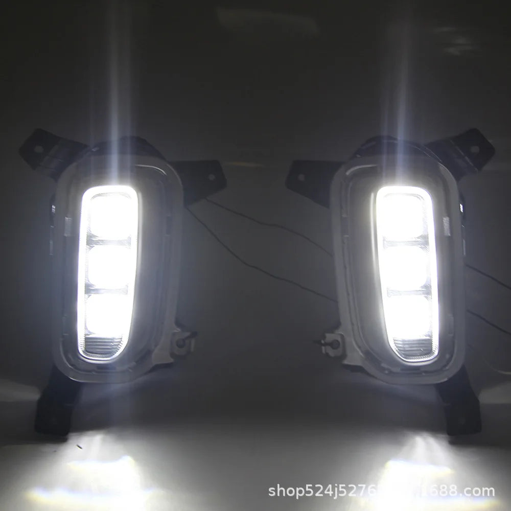 For Kia 20-21 Seltos daytime running lights LED front fog lights KX3 daytime running lights turn signal lights