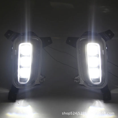 For Kia 20-21 Seltos daytime running lights LED front fog lights KX3 daytime running lights turn signal lights