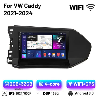 Android 13 Car Radio For VW caddy 2021-2024 Head Unit Carplay Radio Navigation Multimedia Screen Auto carplay Cam Dash 7862CPU