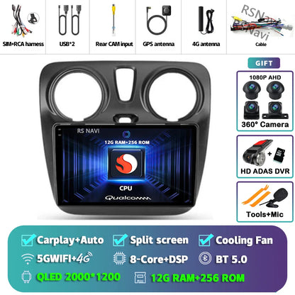 Android 14 Car Radio For Renault Lodgy Dacia Dokker 2012 2013 - 2021 Autoradio Auto Carplay WIFI+4G Multimedia DSP Stereo Player