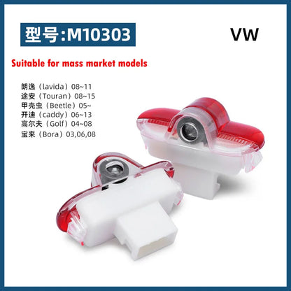 Car door welcome light for Volkswagen door welcome light luci led luces led interior de coches boas-vindas 2x