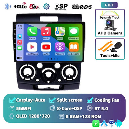 Android 14 Car Radio For Ford Everest Ranger Mazda BT50 BT-50 2006 2007 2008 - 2010 Multimedia Video Unit Head Player Stereo GPS