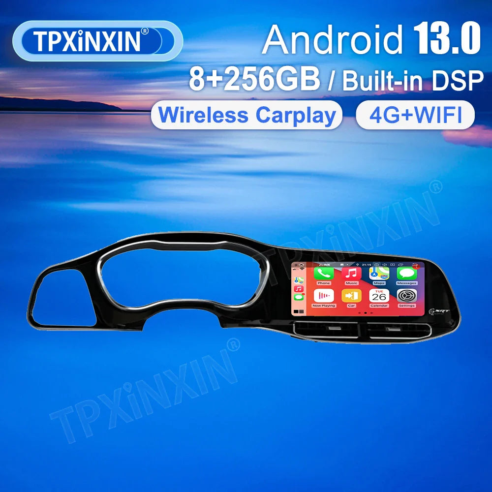 12.3 Inch Android 13 for Dodge Challenger, SRT 2015-2023 Car Multimidia Player GPS Navigation Stereo head Unit,dashboard Upgrade