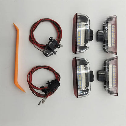 LED Car Door Panel Courtesy Lights For Porsche Cayenne 958 Panamera Macan 718 Boxster Cayman 982 911 991 Series Interior Lamp