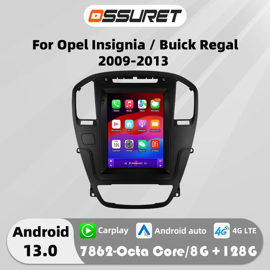 Carplay Android 13 Auto Car radio For Opel Insignia Buick Regal 2009-2013 Tesla multimedia player 9.7"7862 Head Unit GPS Stereo