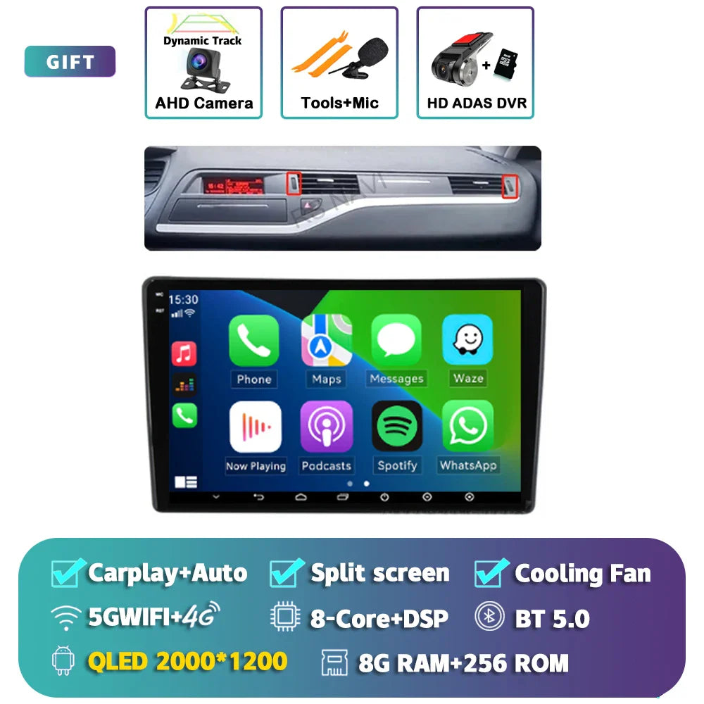 Android 14 Carplay Car Radio Multimedia For Citroen C5 2008 2009 2010 -2017 navigation video DVD Autoradio Stereo 2din Head Unit