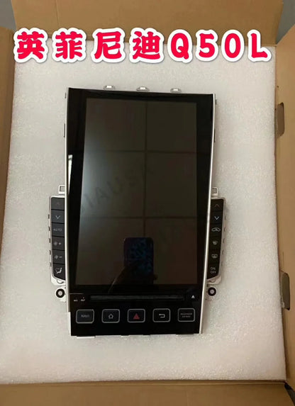 AuCar Mark6 Tesla Style Android Head Unit Radio For Infiniti Q50 Q50S Q60 Q60S 2014-2019 GPS Navi 1920*1080 13.6 Inch