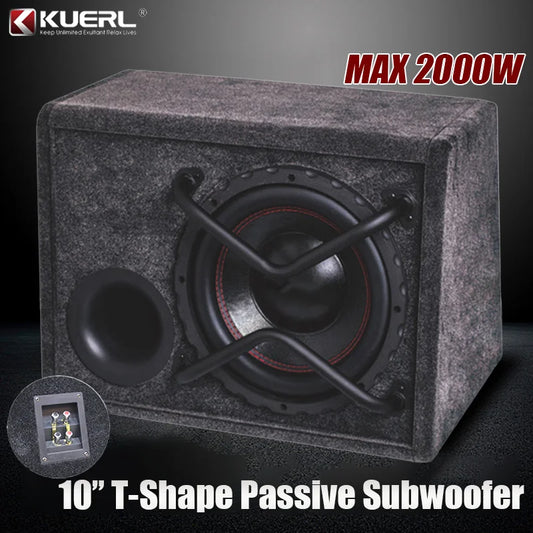 10 Inch Trapezoidal Passive Subwoofer Dual Magnetic Dual Voice Coil Car Audio High Power Overweight Car Subwoofer Modification