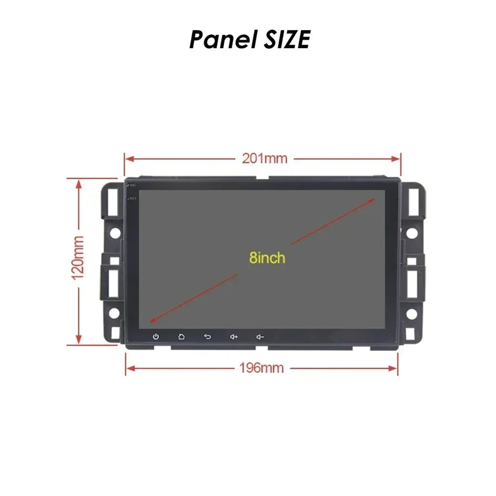 8inch Wireless Android13 For Chevrolet Silverado Impala GMC Yukon Acadia Sierra  Carplay 4G Multimedia Car Radio 2 Din Screen