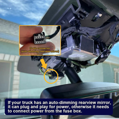 Fitcamx OEM Style 4K UHD Dashcam for GMC Yukon DENALI AT4 2021-2025, Built-in WiFi, Night Vision, Plug & Play, No Wires