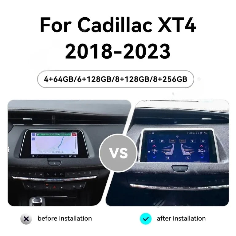 For Cadillac XT4 2018 - 2023 Android Car Radio 2Din Stereo Receiver Autoradio Multimedia Player GPS Navi Head Unit Screen
