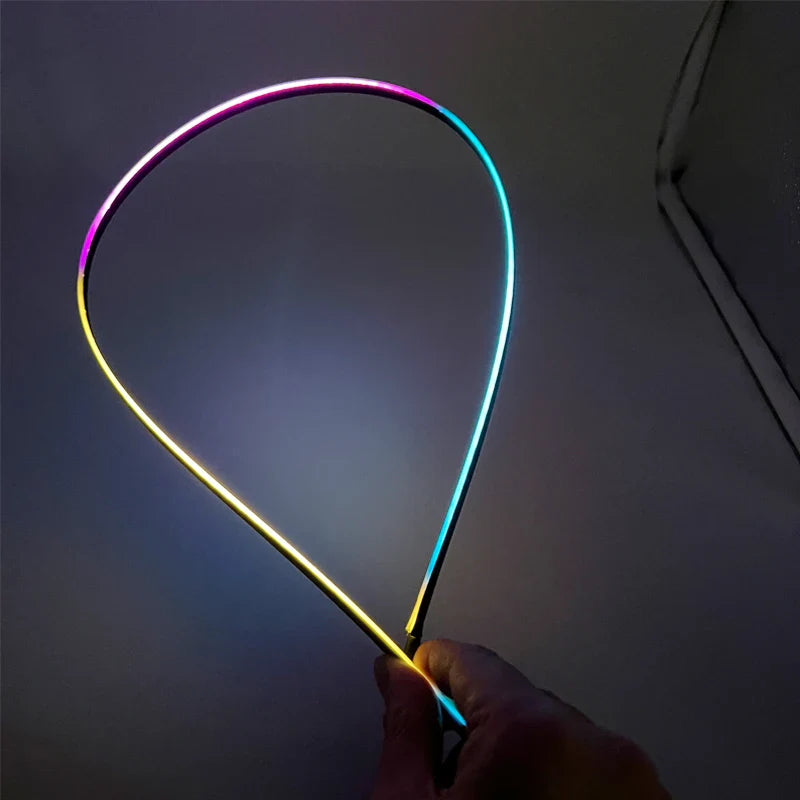 18 in 1 LED Symphony Guide Fiber Optic Car Ambient Lights Replacement Interior Acrylic Light Atmosphere for Replace the Broken