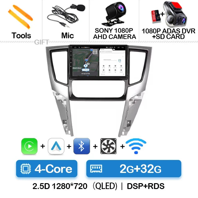 Android 14 Car Radio For Mitsubishi L200 5 2018 - 2021 Multimedia Video Player 4G WIFI Wireless Carplay Auto Head Unit QLED 2DIN