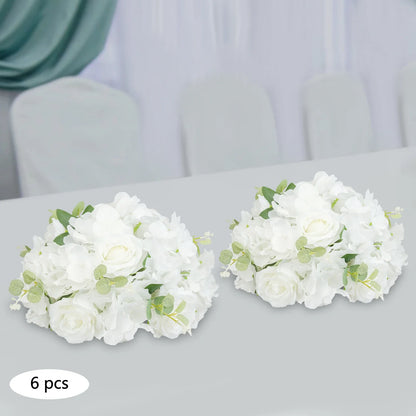 6PCS Artificial Flower Balls, Artificial Flower Balls, Flower Balls for Centerpieces