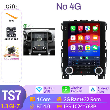 9.7″Android 14 For Renault Koleos Megane 4 Samsung SM6 Talisman 2017-2019 Wireless Apple BT Carplay Car Radio Multimedia