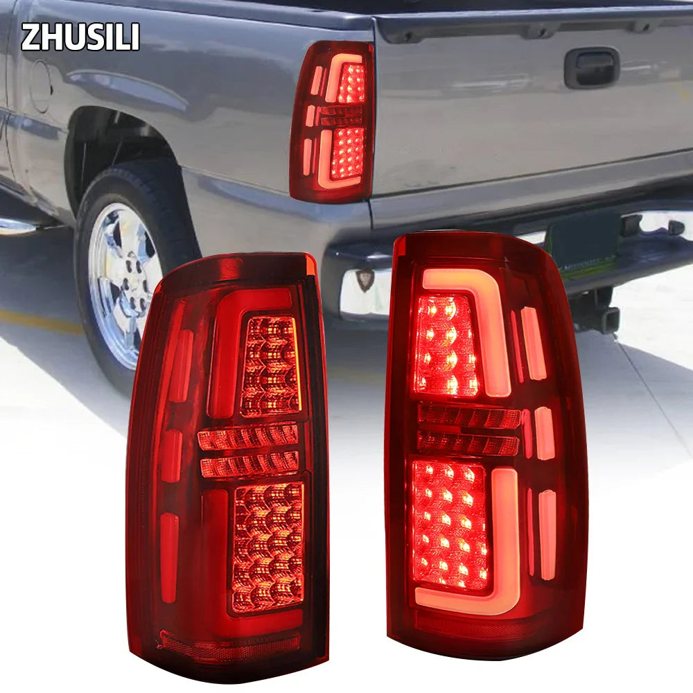 LED Truck Car Taillights for 99-06 Chevy Silverado 1500/2500 01-06 Silverado 1500HD/2500HD/3500 99-02 GMC Sierra 1500 2500 3500