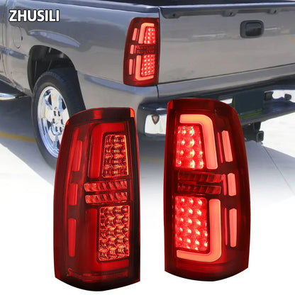 LED Truck Car Taillights for 99-06 Chevy Silverado 1500/2500 01-06 Silverado 1500HD/2500HD/3500 99-02 GMC Sierra 1500 2500 3500