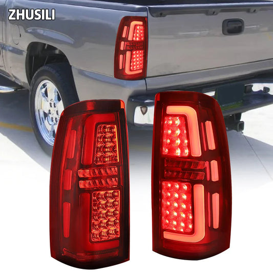 LED Truck Car Taillights for 99-06 Chevy Silverado 1500/2500 01-06 Silverado 1500HD/2500HD/3500 99-02 GMC Sierra 1500 2500 3500