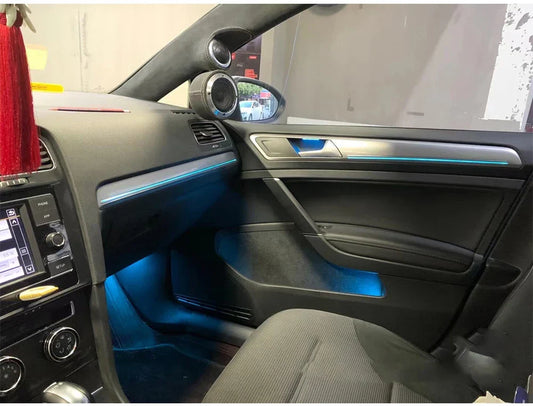10/30 Color Set Ambient Light For Volkswagen Golf 7 GOLF 7.5 MK7 2015-2021 Decorative LED Atmosphere Lamp Door illuminated Strip
