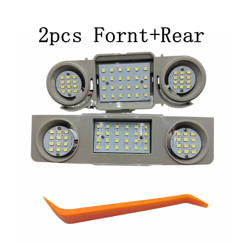 2pcs Car Interior Dome Roof Lights 48 LED For VW Passat CC B6 B7 Golf Tiguan Touran Scirocco Seat Leon Alhambra Superb Octavia