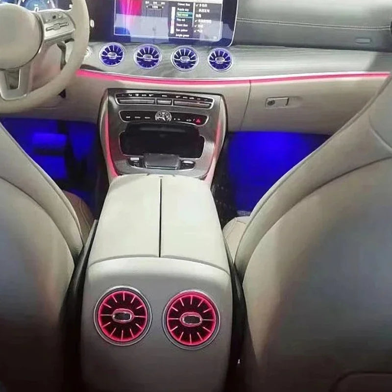 CLS W257 Glowing Rear Air Vent Turbine Ambient Light For Mercedes-Benz CLS-class C257 E-coupe W238 W290 W464