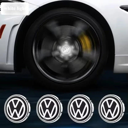 For Volkswagen wheel hub LED light caps floating luminous wheel hub covers suitable for Golf 4/6/7 Touran Passat Tiguan Polo