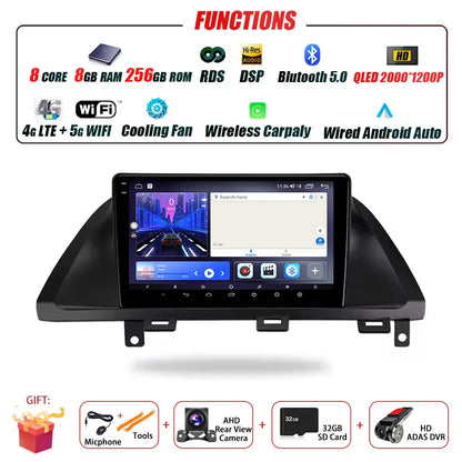 Car Radio For Honda Odyssey 2005 - 2010 Multimedia Stereo Video Player Navigation GPS Carplay 4G WIFI Android Auto 360 Camera BT