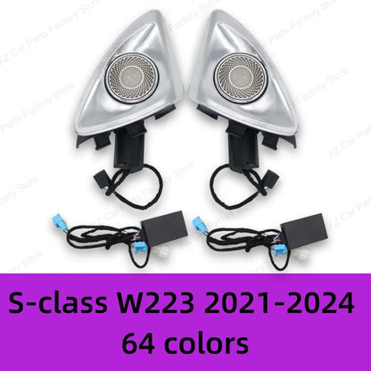 64 Colors 4D rotating Tweeter Speaker Ambient Light For Mercedes-Benz 4D Speaker W213 W205 W206 W223 W222 X254 C/E/S-Class Car