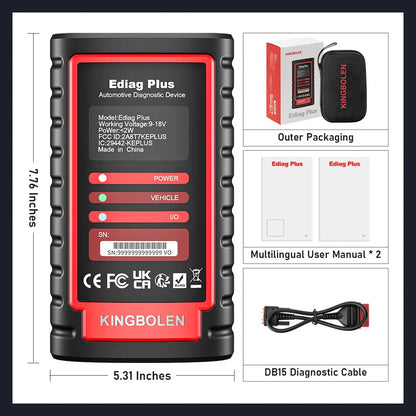 Thinkdiag2 All System Bidirectional Control OBD2 Diagnostic Scanner for iOS & Android, Bluetooth Scan Tool with CAN-FD Protocol,