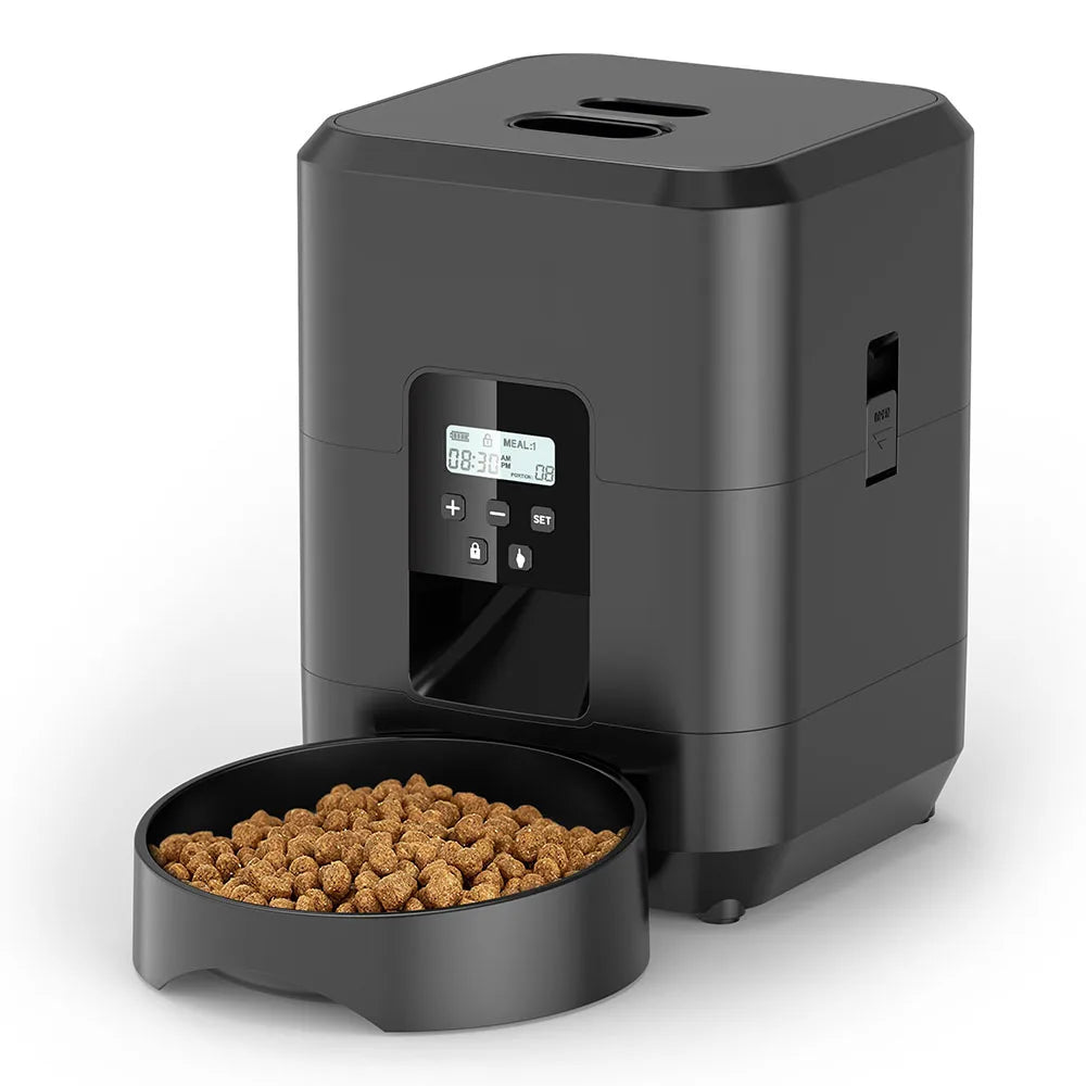 2L with video automatic cat feeder, intelligent timed and quantitative feeding, cat, dog and pet feeding bowl controlled by APP