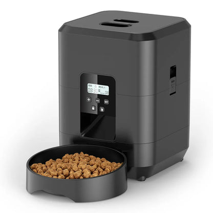 2L with video automatic cat feeder, intelligent timed and quantitative feeding, cat, dog and pet feeding bowl controlled by APP