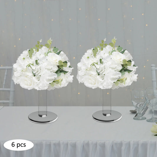 6PCS Artificial Flower Balls, Artificial Flower Balls, Flower Balls for Centerpieces