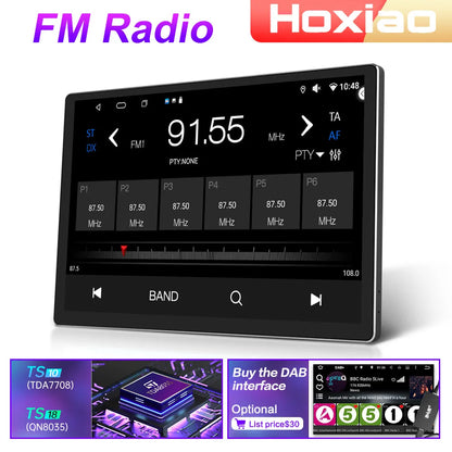 13.1" Car Radio GPS 2 din Android 11 Auto Carplay  For Nissan Hyundai KIA TOYOTA Honda Multimedia Player