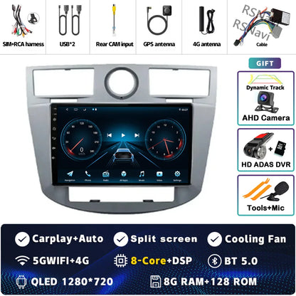 Android 14 Car Radio WiFi+4G For Chrysler Sebring Cirrus 2007 2008 2009 2010 GPS Navigation Auto wireless Carplay Player 2Din BT
