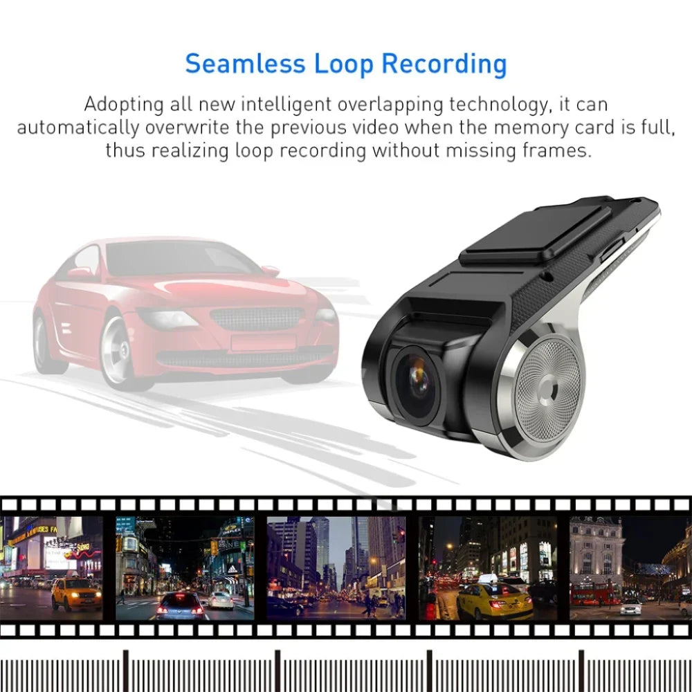 Car DVR Dash Cam Full HD 1080P Dash Cam For DVD Android Player ADAS LDWS Navigation Unit Auto Audio Voice  Video Recording
