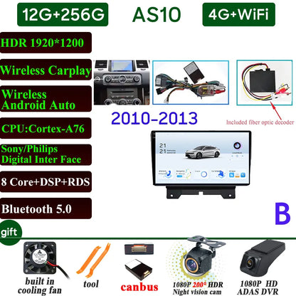 Car Radio Carplay For Land Rover Range Rover Sport 2005-2013 Navigation GPS Android Auto Multimedia Player 4G Wifi No 2din DVD