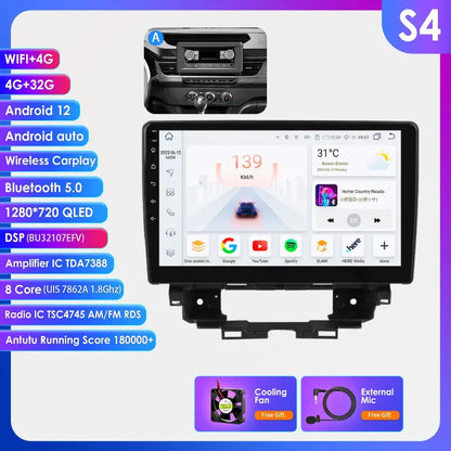 Hizpo Car Intelligent Systems Carplay Android Car Radio for Renault Kangoo 2019-2025 Multimedia Video Player WIFI 7862 Autoradio