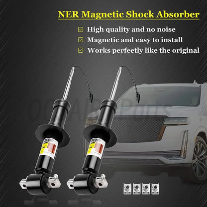 2x Front Rear Shock Absorbers for Chevrolet Tahoe Suburban Cadillac Escalade ESV GMC Yukon 2015-2020 84176675 84977478 23290661