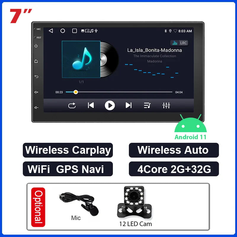 ESSGOO 2 Din Android Car Radio Automotive Multimedia Wireless Carplay GPS Stereo For Volkswagen Nissan Hyundai Kia Toyota Ford